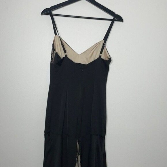 Fame and Partners Maxi Black Dress Womens Size 2 - Picture 10 of 12